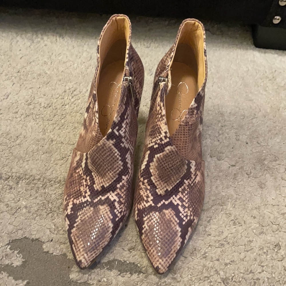 Jessica Simpson Layra Snake Print Bootie - Picture 3 of 7